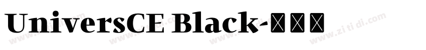 UniversCE Black字体转换 UniversCE Black字体转换